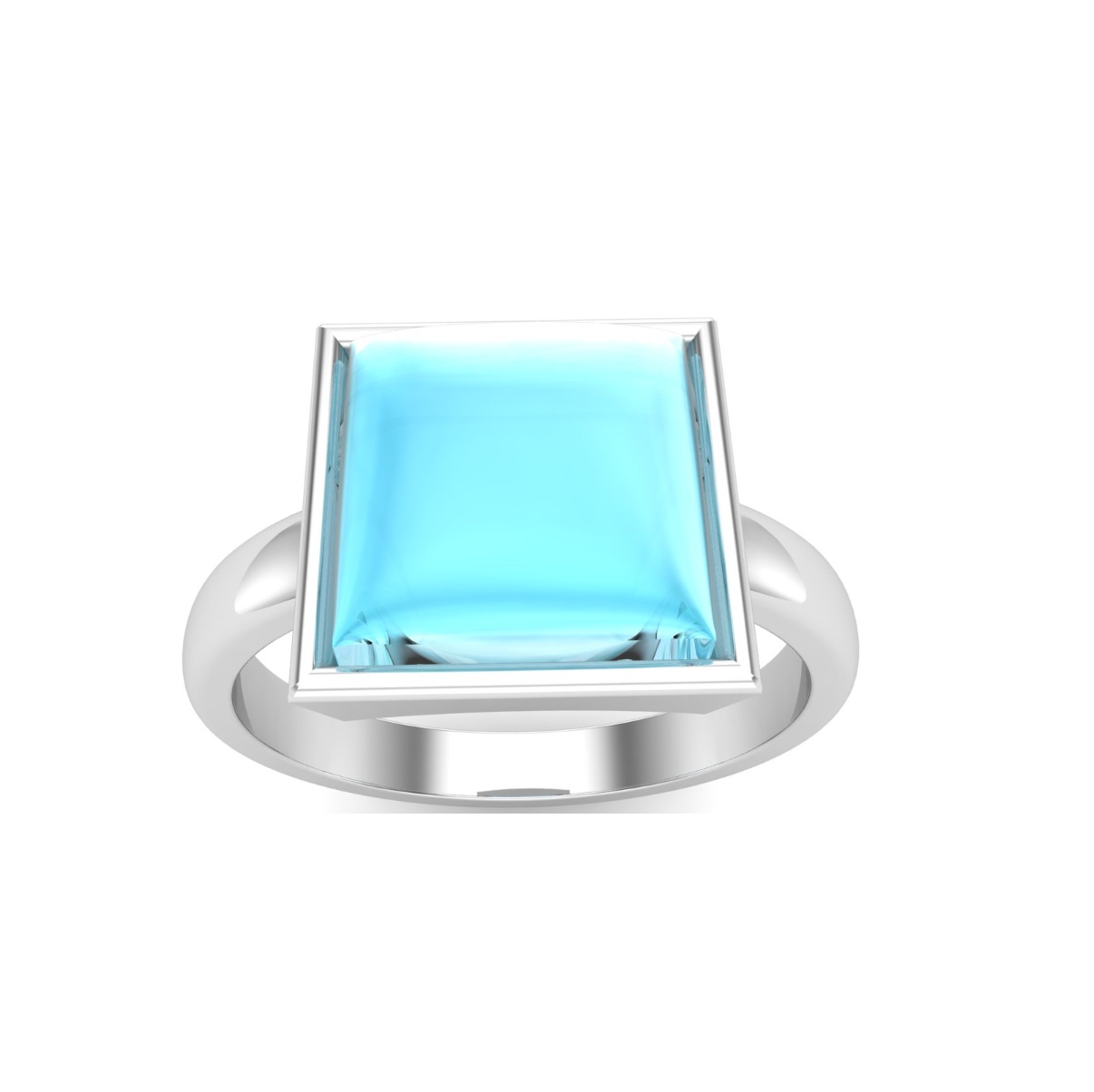 Bague topaze argent Leman